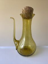 Essencier Provençal carafe verseuse verrerie de Biot  signé