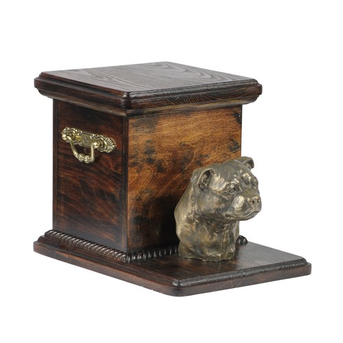Staffy urne bois avec - bois,