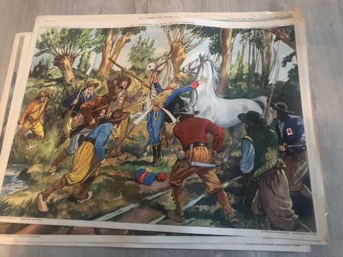 Ancienne affiche carte ecole - ancienne,