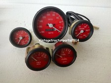Smiths Réplique 52mm Kit Temp Huile Carburant Ampère Jauge + Compteur 180-0 Mph