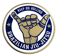 Jiu Jitsu Brésilien Patch Gardez Ondoyant Bjj Repasser Badge Grappling Gi Kimono