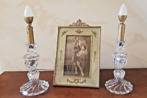 Paire photophores baccarat - de,