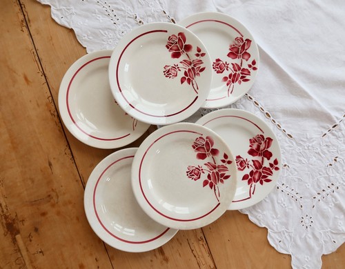 Assiettes dessert vintage - à,