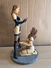 Magic (FA0025) - Statue Résine "The Mistress and Her Submissive" - Fetish Girls 