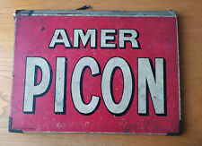 Publicité  Amer Picon - Porte document en carton