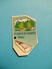ANCIEN  MAGNET LE GAULOIS  CARTE DE FRANCE N° 77  SEINE -ET - MARNE