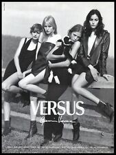 1990's High Heels Versace Magazine Print Ad Women Fashion Long Legs shoes -1pg