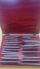 24  couteaux 12 table et 12 entremets CHRISTOFLE modèle ALPHA acier ORLY