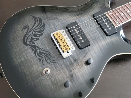 Guitar body phoenix bird - body,