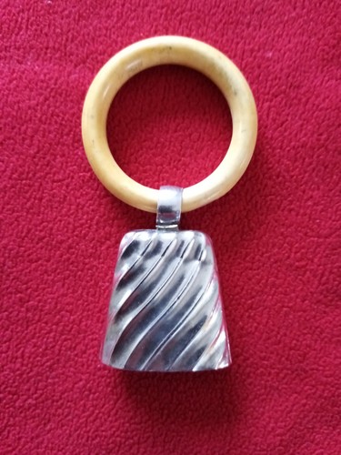 Ancien hochet grelot bébé - hochet-grelot,