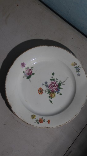 Assiette porcelaine 18e de - assiette,