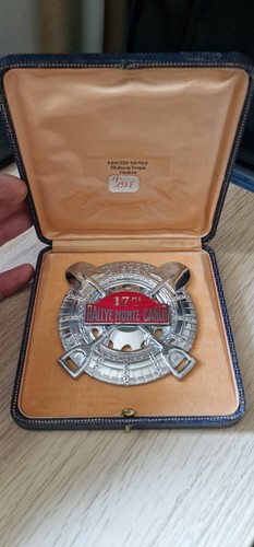 1938 monte carlo rally - rally, plaque