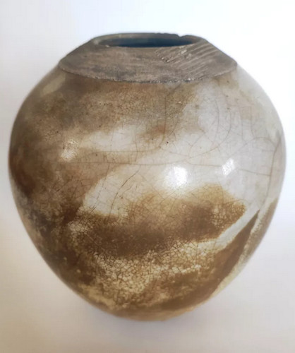 Vase céramique raku - en,