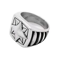 Bague Hommes Argent Boussole