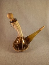 Ancienne carafe à décanter espagnole en verre, pichet à vin ou à liqueur rétro