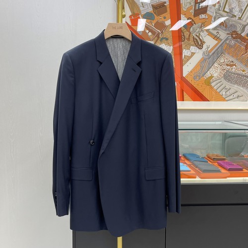 Dior costume croisé bleu - costume,