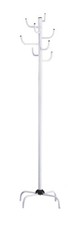 Porte Manteau Blanc, métal - Dim. H 180 cm x Ø 37 cm, Style Modern