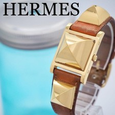 HERMES Hermes Watch Medor Pyramid Women's Gold HERMES,13551