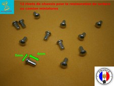 Lot de 12 rivets Alu tête