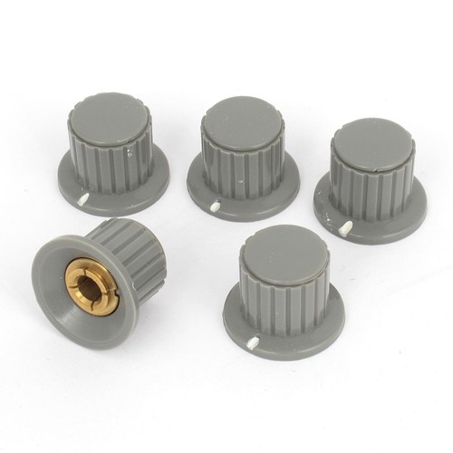 5pcs poignée striée gris 6mm - poignée,