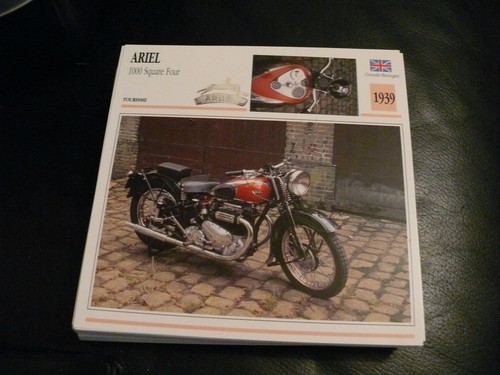 Fiche card cartonnée moto - card,