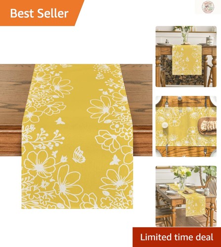 Vibrant floral table runner - vibrant,