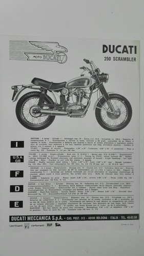 Ducati 250 scrambler 1969 - 250,