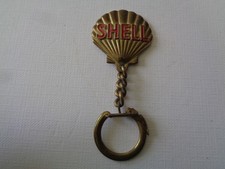 ANCIEN PORTE CLE METAL COQUILLE SHELL  X 100 MILTIGRADE  PETROLE AUTOMOBILE