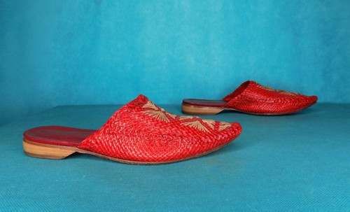 Mules vintage rené derhy - rené, cuir