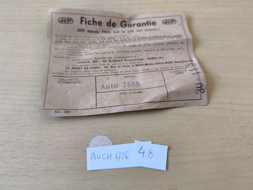Jep voiture fiche de - jep,,