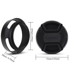 43mm Black Metal Lens Hood