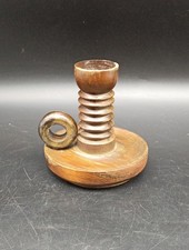 Ancien Bougeoir Bois Charles DUDOUYT Art Déco