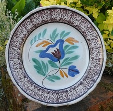 Faïence de FORGES LES EAUX assiette XIXème  dite "CUL NOIR" d. 22,5cm TBE n° 2