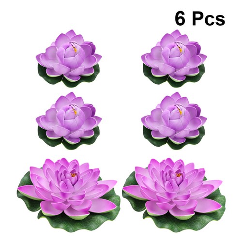 6pcs simulation lotus lilies - ,