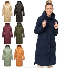 Marikoo Femmes Hiver Matelassé Veste Anorak Parka Chaud Manteau Capuche SORANAA