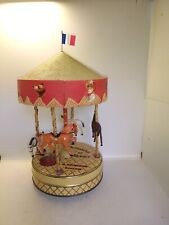 ANCIENNE BOITE PUB  SPECIALITE DU BERRY DECOR MANEGE AVEC BOITE A MUSIQUE