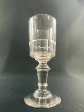 Verre à pied en verre XIXe