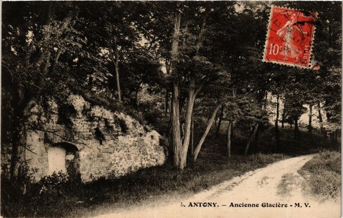 Cpa antony ancienne - antony, glaciere