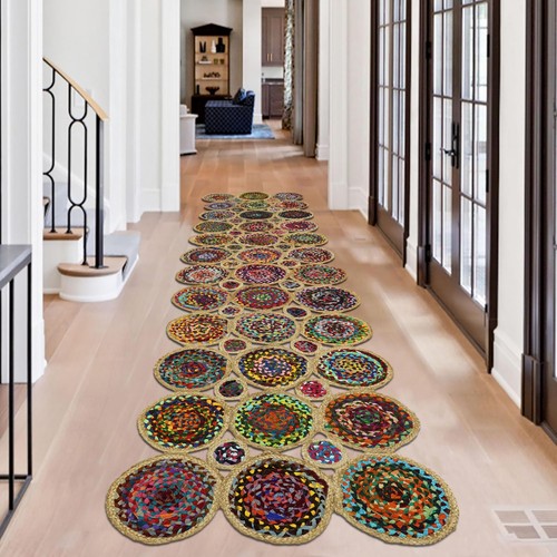 Chindi coton jute festonné - jute,