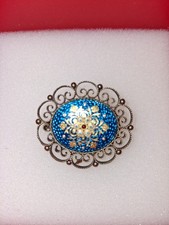 Broche ancienne  en argent aux