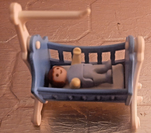 Playmobil lit landeau bleu