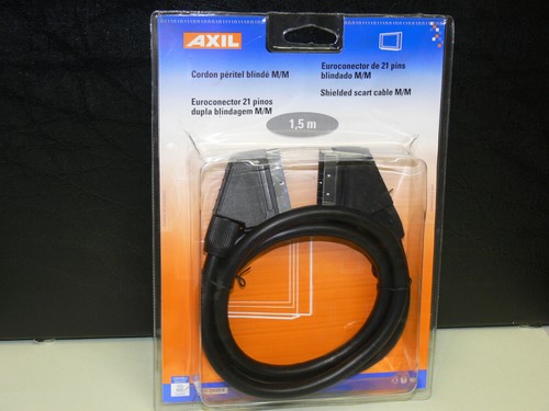 Câble connexion scart axil - de,