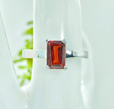 Bague grenat rouge naturel