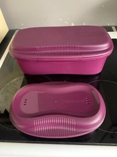 Tupperware Cuiseur à pâtes micro-ondes 1,9 l + omelette solo papillote mauve