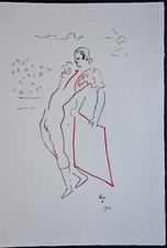Lithographie de JEAN COCTEAU "