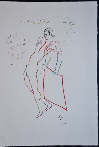 Lithographie jean cocteau - de,