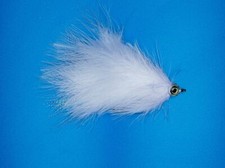 Mouche / Marabou Streamer blanc pour les Prédateurs  (Brochet, Bass)