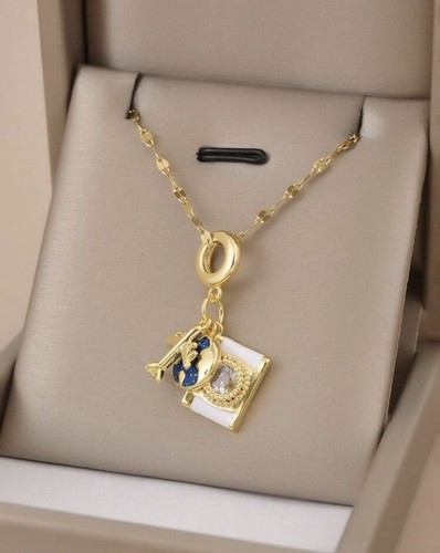 Collier femme acier - collier,