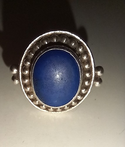 Bague argent 925 - en, lapis