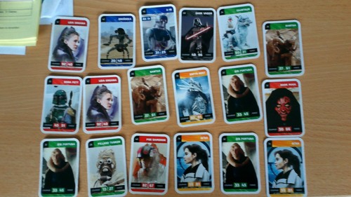 Lot cartes star wars - de,